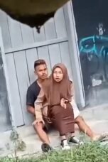 bocil pramuka ewe belakang sekolah pintu putih